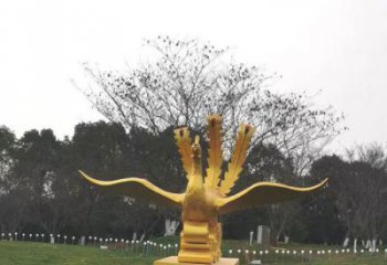 九龍坡鳳凰雕塑選用，美陳雕塑，鑄銅鳳凰雕塑工藝廠家